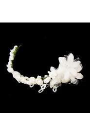Women's Satin / Imitation Pearl / Paper Headpiece-Wedding / Special Occasion Headbands / Flowers