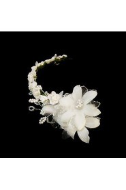 Women's Satin / Imitation Pearl / Paper Headpiece-Wedding / Special Occasion Headbands / Flowers