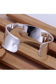 Men's Cuff Bracelet Silver