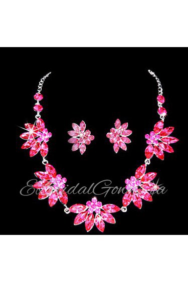 Jewelry Set Women's Birthday / Gift / Party / Special Occasion Jewelry Sets Alloy Rhinestone / Cubic Zirconia Necklaces / EarringsAs the