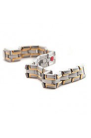 Healing Magnetic Bracelet Men 316L Stainless Steel 3 Health Care Elements(Magnetic,FIR,Germanium) Bracelet Hand Chain