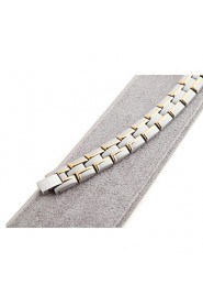 Healing Magnetic Bracelet Men 316L Stainless Steel 3 Health Care Elements(Magnetic,FIR,Germanium) Bracelet Hand Chain