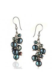 Drop Earrings Women's Sterling Silver Earring Pearl