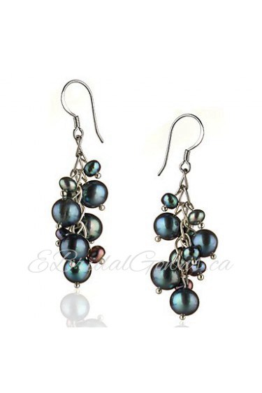 Drop Earrings Women's Sterling Silver Earring Pearl