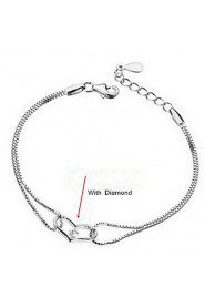 Korea 925 Sterling Silver Heart Bracelet