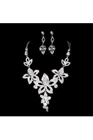 Jewelry Set Women's Anniversary / Wedding / Engagement / Birthday / Gift / Party / Special Occasion Jewelry Sets AlloyRhinestone / Cubic