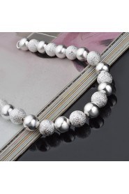 Fashion Sterling Silver Beading Women's Bracelet