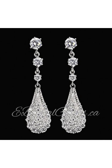 Drop Earrings Women's Cubic Zirconia/Alloy Earring