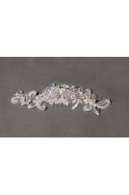 Women's Rhinestone / Imitation Pearl / Net Headpiece-Wedding / Special Occasion / Casual Hair Combs 1 Piece