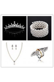 Wedding Suit(Headdress & Necklace & Earrings & Bracelet & Ring)