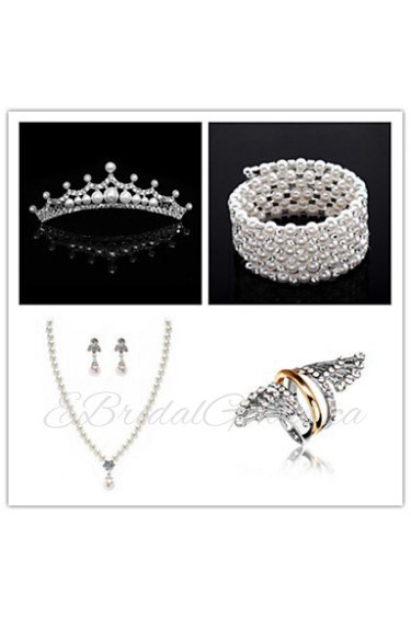 Wedding Suit(Headdress & Necklace & Earrings & Bracelet & Ring)