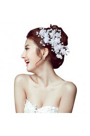 2 pcs Women Pearl/Crystal/Alloy Headbands/Hairpins/Flowers With Crystal/Pearl Wedding/Party Headpiece