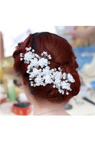 2 pcs Women Pearl/Crystal/Alloy Headbands/Hairpins/Flowers With Crystal/Pearl Wedding/Party Headpiece