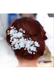 2 pcs Women Pearl/Crystal/Alloy Headbands/Hairpins/Flowers With Crystal/Pearl Wedding/Party Headpiece