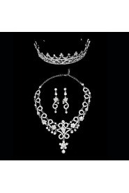 Jewelry Set Women's Anniversary / Wedding / Engagement / Birthday / Gift / Party / Daily / Special Occasion Jewelry Sets Alloy Rhinestone