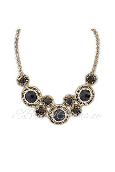 European Style (Circles) Alloy Acrylic Fashion Statement Necklace (More Color) (1 pc)