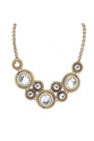 European Style (Circles) Alloy Acrylic Fashion Statement Necklace (More Color) (1 pc)