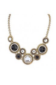 European Style (Circles) Alloy Acrylic Fashion Statement Necklace (More Color) (1 pc)