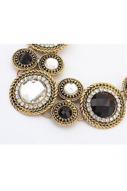 European Style (Circles) Alloy Acrylic Fashion Statement Necklace (More Color) (1 pc)