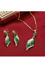 Jewelry Set Women's Anniversary / Birthday / Gift / Party / Daily / Special Occasion Jewelry Sets Alloy Rhinestone Necklaces / Earrings