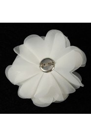 Elegant Organza With Rhinestone Women's Corsage Brooch