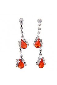 Ladies'/Women's Alloy Wedding/Party Jewelry Set With Rhinestone