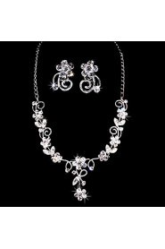 Jewelry Set Women's Anniversary / Wedding / Engagement / Birthday / Gift / Party / Special Occasion Jewelry Sets AlloyRhinestone / Cubic