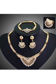 Jewelry Set Women's Anniversary / Wedding / Engagement / Birthday / Gift / Party / Daily / Special Occasion Jewelry Sets Alloy Rhinestone