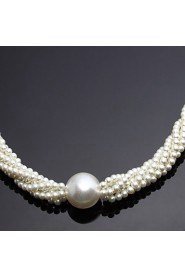 Jewelry Set Women's Anniversary / Wedding / Engagement / Birthday / Gift / Party Jewelry Sets Alloy Imitation Pearl Silver