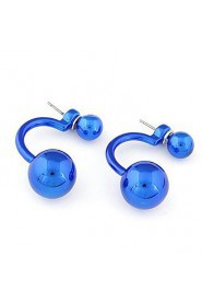 Fashion Sweet Personality OL Compact Size Beads Earrings(More Colors)