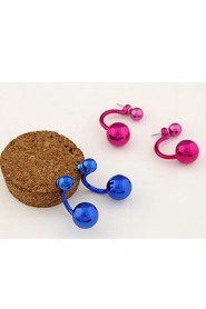 Fashion Sweet Personality OL Compact Size Beads Earrings(More Colors)