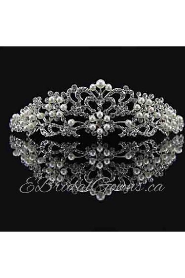 Women Rhinestone/Alloy/Imitation Pearl Tiaras With Wedding/Party Headpiece