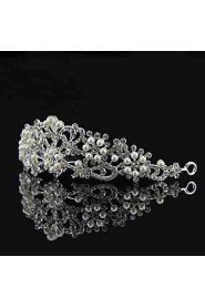 Women Rhinestone/Alloy/Imitation Pearl Tiaras With Wedding/Party Headpiece