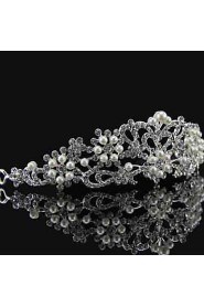 Women Rhinestone/Alloy/Imitation Pearl Tiaras With Wedding/Party Headpiece