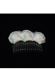 Women's Satin Headpiece-Special Occasion Hair Combs As the Picture