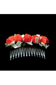 Women's / Flower Girl's Foam Headpiece-Wedding / Special Occasion / Casual Hair Combs