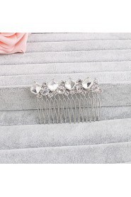 Women's Crystal Headpiece-Wedding / Special Occasion / Casual / Office & Career / Outdoor Hair Combs 1 Piece Clear Round