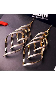 Spiral Multilayer Drop Earrings