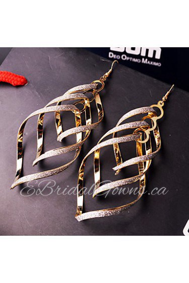 Spiral Multilayer Drop Earrings