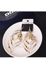 Spiral Multilayer Drop Earrings