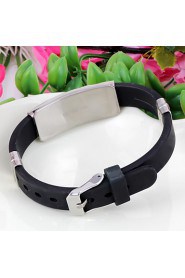 Fashion Cross Shape Stainless Steel Bracelet(Black)(1Pc)