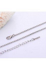 Fashion Snake Shape White Gold Plated Copper Alloy Rolo Chain Necklace(Gold,Rose Gold,White Gold)(1Pc)