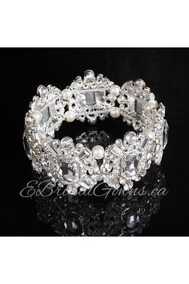 Women's Chain / Round Bangles Bracelet Alloy Rhinestone