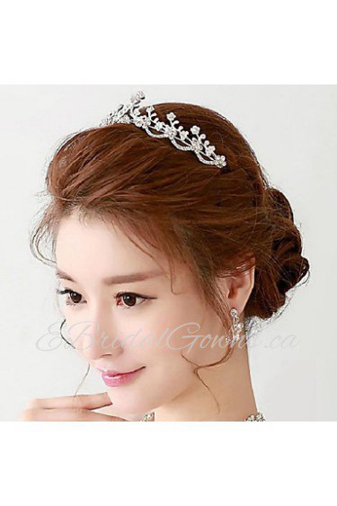 Exquisite Rhinestones Titanium Wedding/Party Headpieces/Tiara