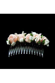 Women's / Flower Girl's Foam Headpiece-Wedding / Special Occasion / Casual Hair Combs