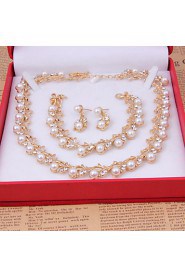 Fashion gold-plated necklace (necklace) (earrings) (Bracelet)