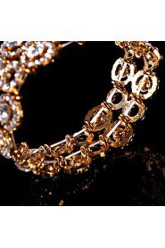 Women's Chain / Round Bangles Bracelet Alloy Rhinestone