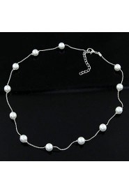 Korean Fashion Personality Ladies Wild Pearl Necklace