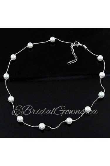 Korean Fashion Personality Ladies Wild Pearl Necklace