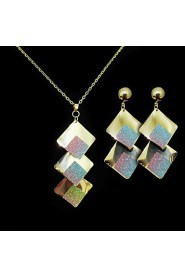 Jewelry Set Women's Anniversary / Wedding / Engagement / Gift / Party / Special Occasion Jewelry Sets Alloy Non Stone Necklaces / Earrings